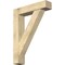 Ekena Millwork Traditional Block Rough Sawn Bracket w/ Offset Brace, Douglas Fir, 8"W x 36"D x 48"H BKT0806X36X48TRA05RDF - alternate 1
